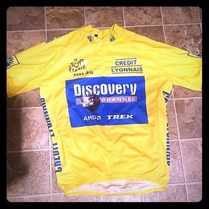 Trek Tour de France yellow cycling team Jersey Siz